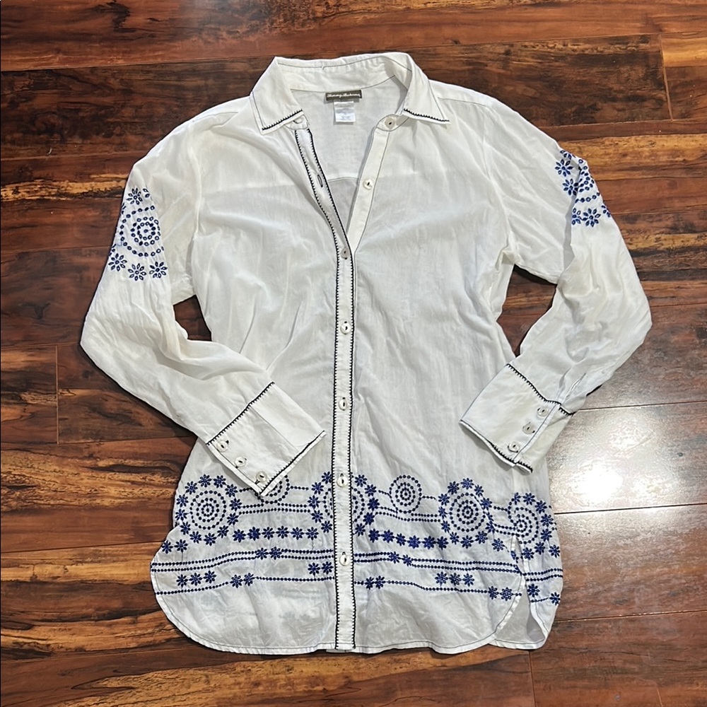 Tommy Bahama Embroidered Tunic